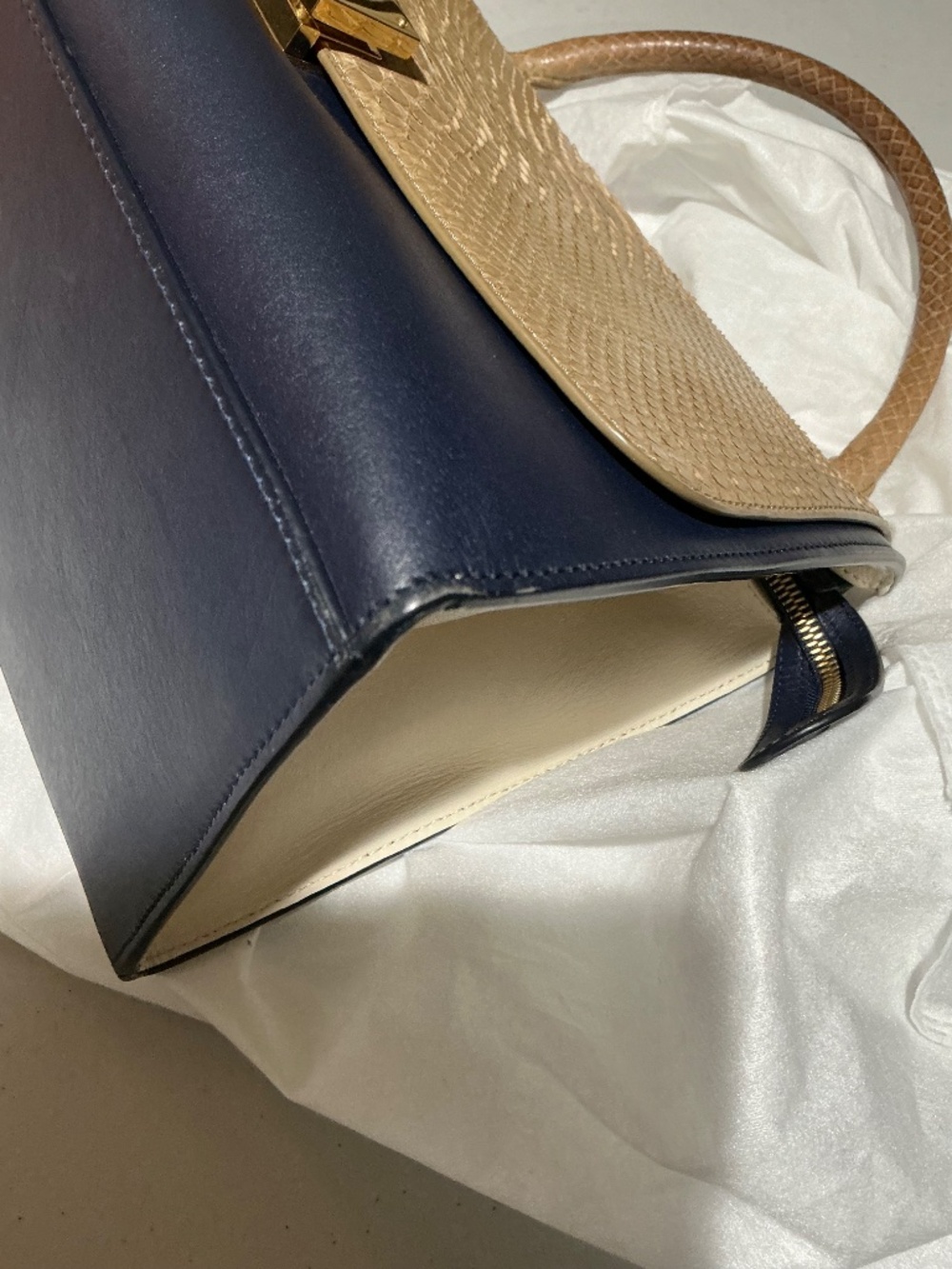 Celine Trapeze Medium Python Multi-Colored Shoulder Bag - Picture 14 of 14